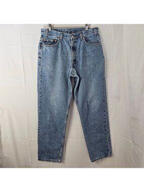 Vintage Levis 550 Jeans Mens Tag 36x31 Act 34x30 Blue Relaxed Fit Tapered Denim